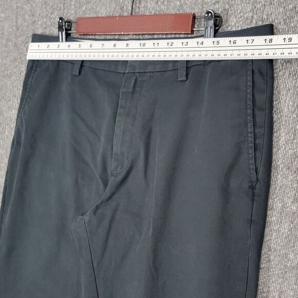 Banana Republic Pants Mens 36x31* Black Emerson Chino 100% Cotton - Picture 3 of 13